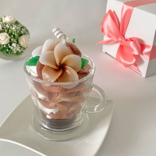 Bougie Délice Monoï parfum Chocolat..