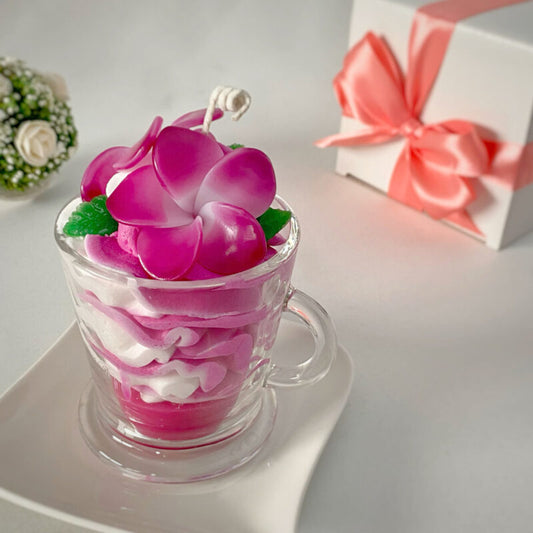 Bougie Délice Monoï parfum Rose