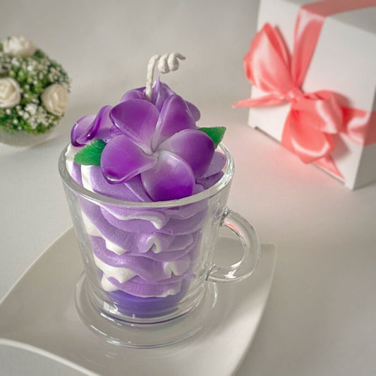 Bougie Délice Monoï parfum Violette